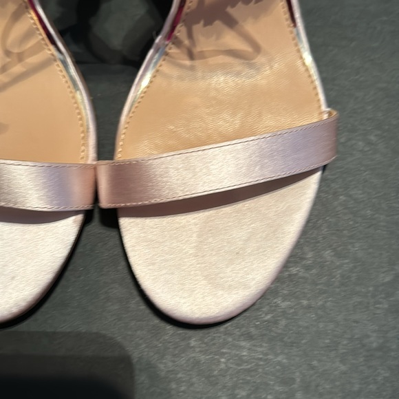 Badgley Mischka JEWEL Sandals Thamar Embellished Block Heels Ankle Tie - Picture 6 of 11